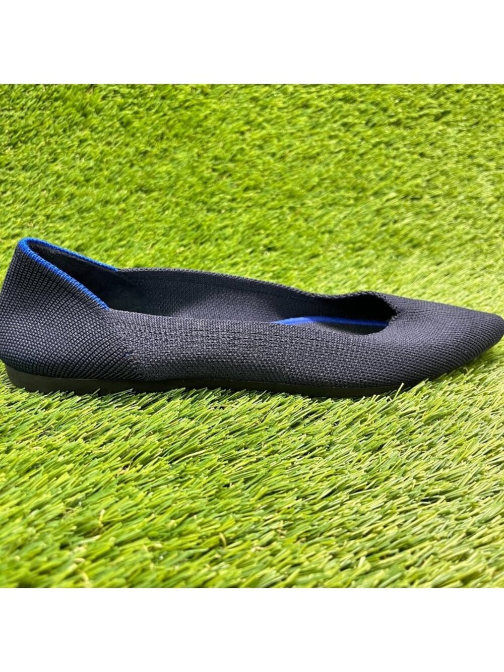 Rothy's The Point Womens Size 7.5 Blue Casual Classic Slip On Ballet Flats Shoes